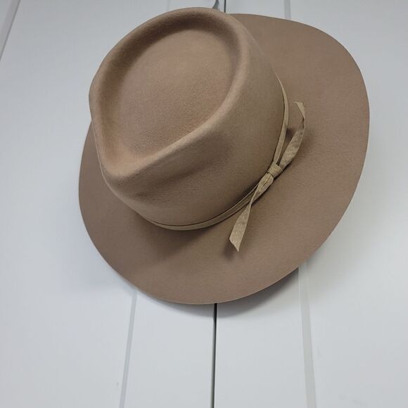 Lack of color Zulu 100% Australian wool Fedora hat, XXL - Picture 8 of 10